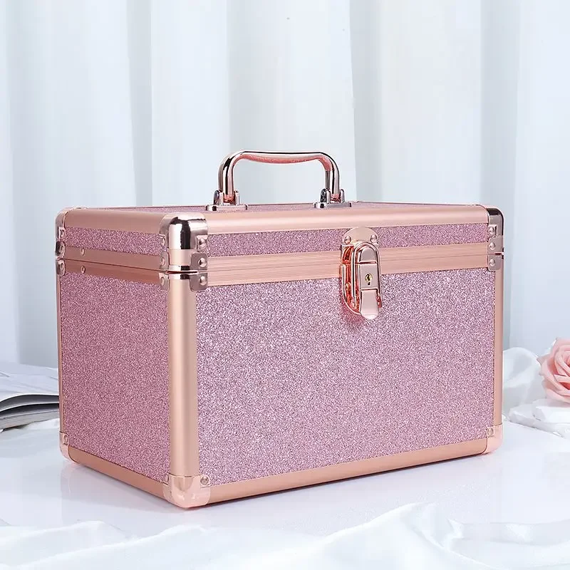 

2024 New Brand Makeup Box Artist Professional Beauty Cosmetic Cases Make Up Bag Tattoo Nail Multilayer Toolbox Storage Organizer