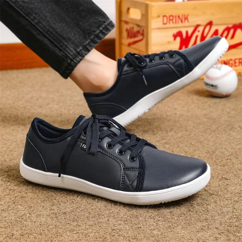 Unisex Wider Shoes Comfortable Men Barefoot Wide-toed Shoes Fashion Big Size Causal Sneakers Outdoor Breathable Men Walking Shoe 3