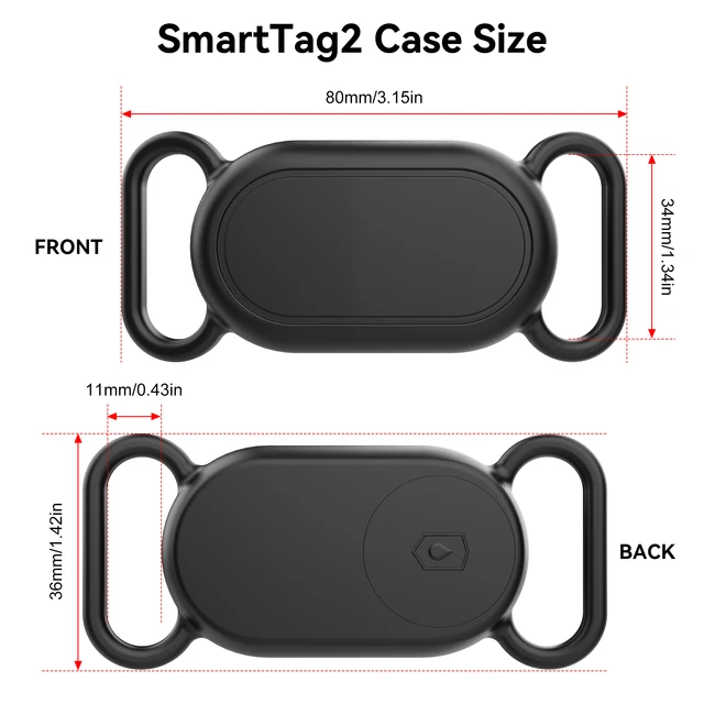 for Samsung Galaxy SmartTag2 Case Dog Collar Holder, Waterproof