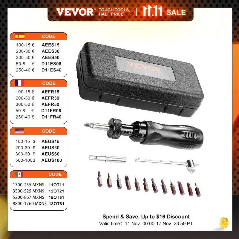 VEVOR14TorqueScrewdriverDriveScrewdriverTorqueWrench