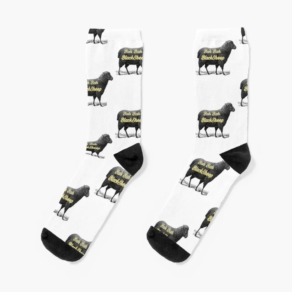 black sheep logo on sheep Socks Christmas Socks Men Sports Socks Man Gift For Men lemfo t92 smartwatch 1 28 inch ips color full touch screen sports watch with bt earbuds black