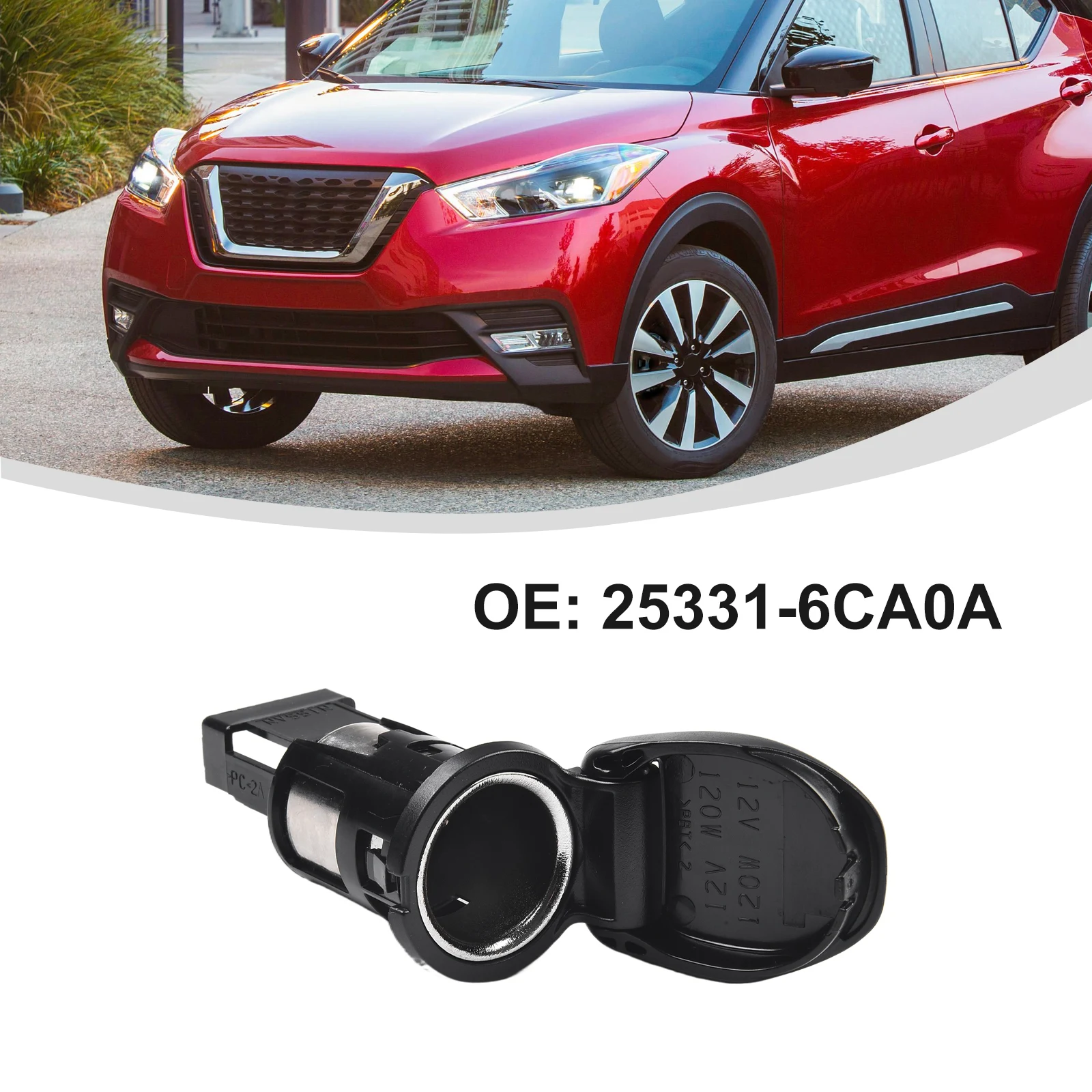 

253316CA0A Новинка ABS черный для Nissan электрическая розетка 2013-2019 25331-6CA0A практичные автомобильные аксессуары инструменты