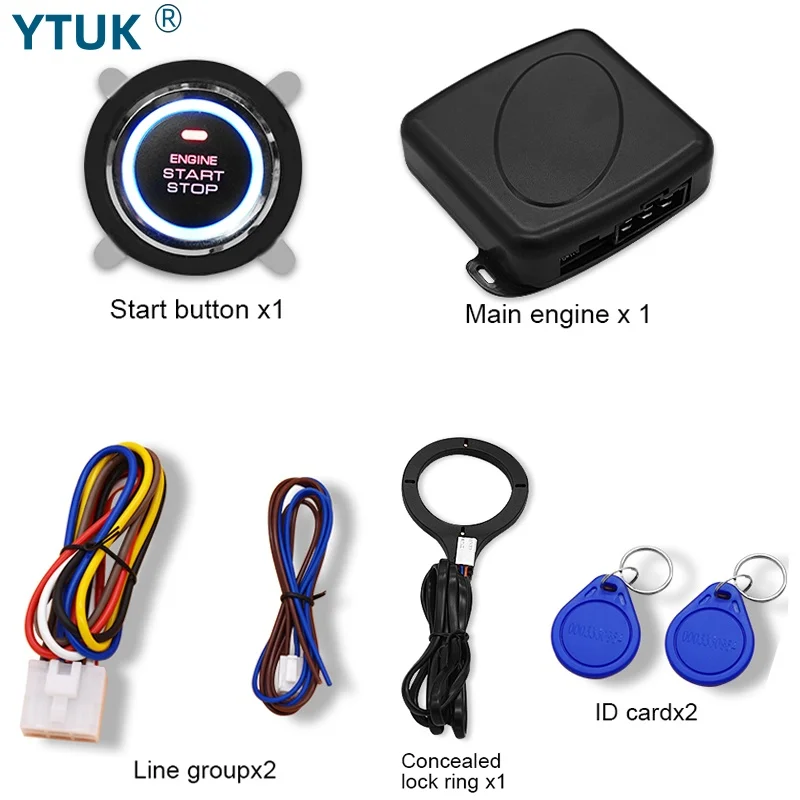 RFID one key start Universal anti-theft one key start refitting system car remote starter