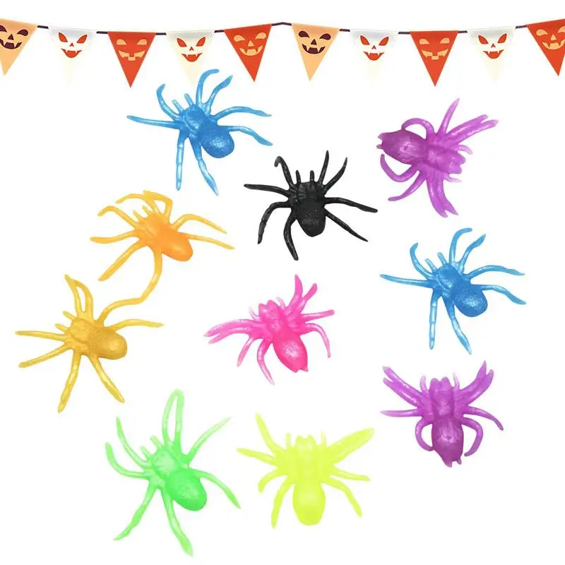 

Spider Squeeze Fidget Toys Sensory Toys Small Fidget Squeeze Toy Stress Ball For Kids Pinch Toy Flexible Tpr Fidgets 10Pcs Mini