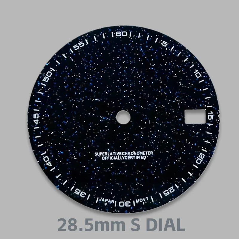 blue gold sand dial front view