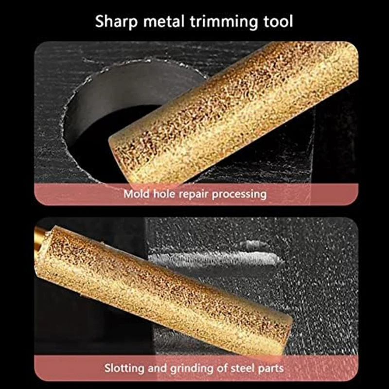 18 stuks diamantkettingzaagslijper, slijpsteenvijl voor kettingzagen, slijpstenen met 3 verschillende maten, 4 mm, 4,8 mm, 5,5 mm, voor kettingzagen voor het slijpen en slijpen