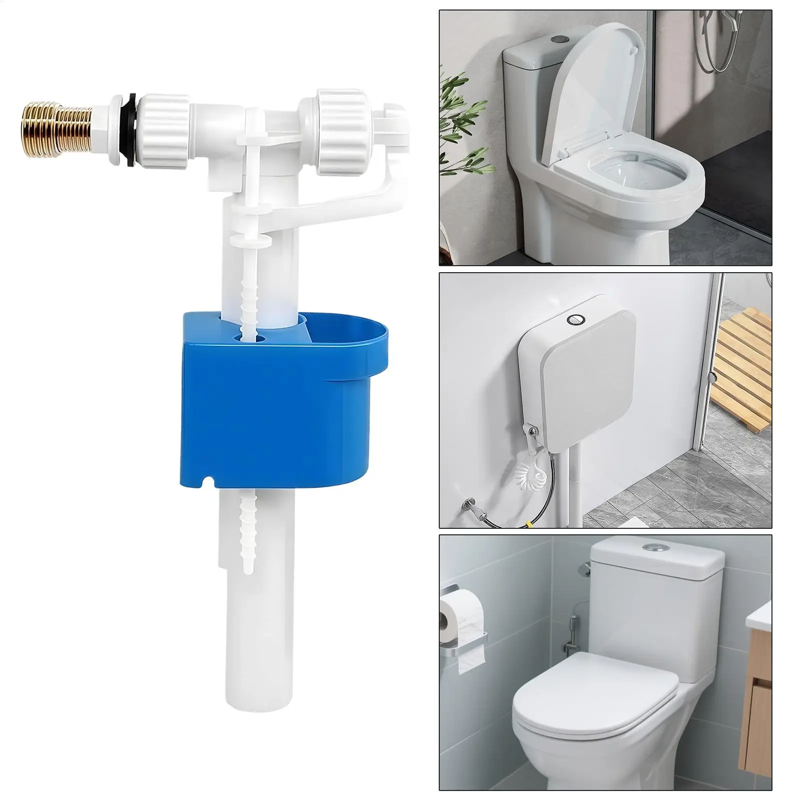 Toilet Parts Toilet Inlet Shaft Repair Float Valve Toilet leak-proof Side entry toilet inlet valve for most standard toilets