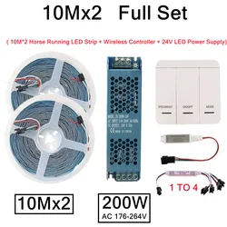 Dynamic LED Strip Light, 24V, Color - Changing Flow, SMD2835, Flexible Linear Accent Lighting (Cold White - 6000K)
