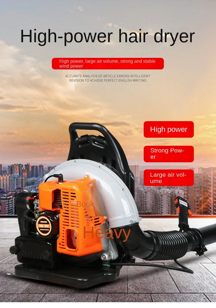 EB650 Leaf Vacuum Two-Stroke Gas Blower Backpack High-Power Snow Blower Park Dec