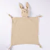 Muslin Security Blanket New Born Soothe Appease Towel 100% Organic Cotton Cat Bunny Rabbit Toy Ins Baby Comforter Lovely 6