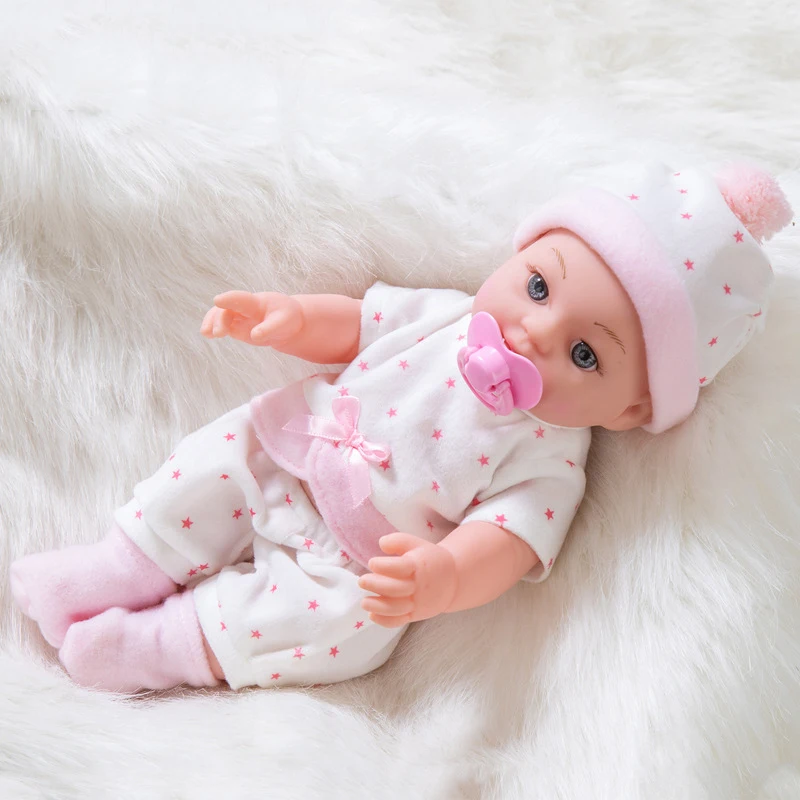 

30 CM Silicone Doll Reborn Baby Handmade Lifelike Toys Soothing Blank Doll DIY Toy Children Birthday Giftssilicone Doll