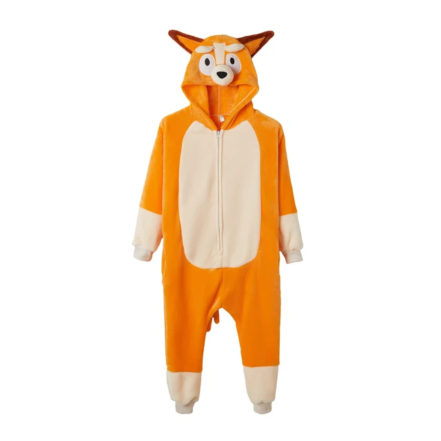 Kigurumi Yellow Bluey Cartoon Pajamas Onesies Women Men Animal Pyjamas Jumpsuits Christmas Halloween Cosplay Party Costumes