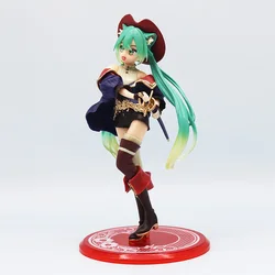 Hatsune Miku Wonderland Puss in Boots Anime Figurine - Cute Kawaii Girl Decoration (No box)