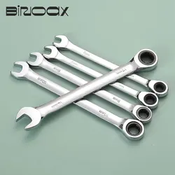 Adjustable Ratcheting Wrench, 72 - Tooth Chrome Vanadium Spanner - 8mm