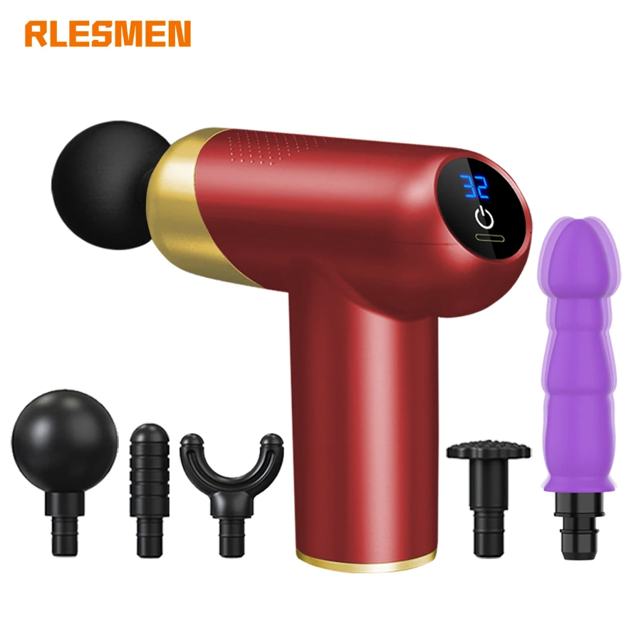 RLESMEN Women Massage Gun Didlo Attachment Vibrator Deep Tissue