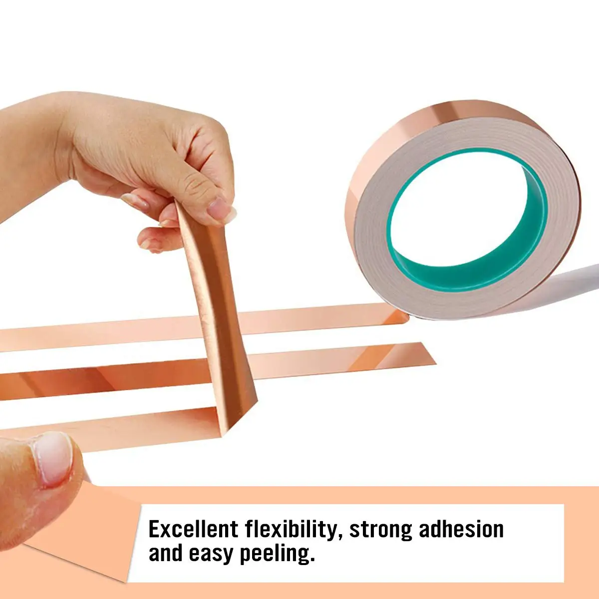 Copper Foil Tape | Single Side Conductive Shielding & DIY Craft Tape | 10M-25M Rolls