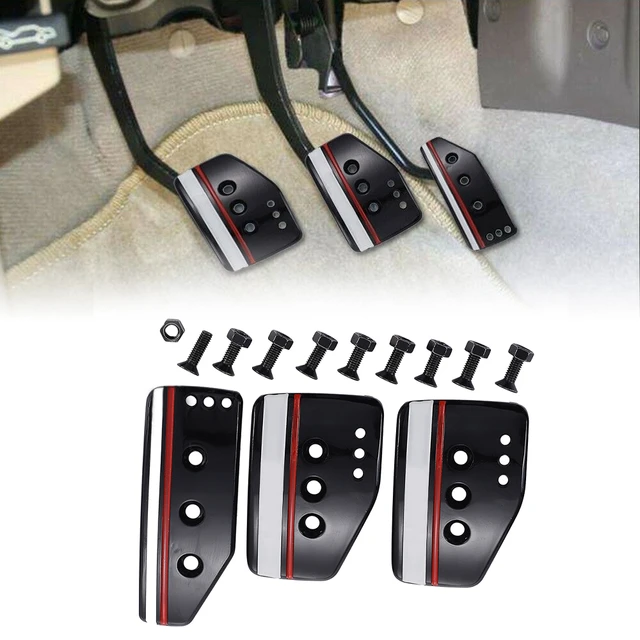 3pcs Manual Car Pedals Clutch Brake Accelerator Foot Pedals Cover Wear