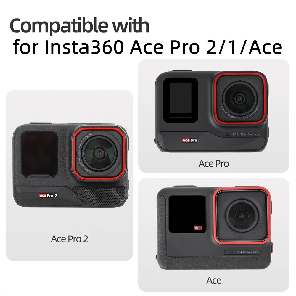 Sunnylife 휴대용 보관 가방 여행용 운반 케이스 Insta360 Ace/Ace Pro 2/1 카메라 보호 케이스 + 끈용 핸드헬드 박스