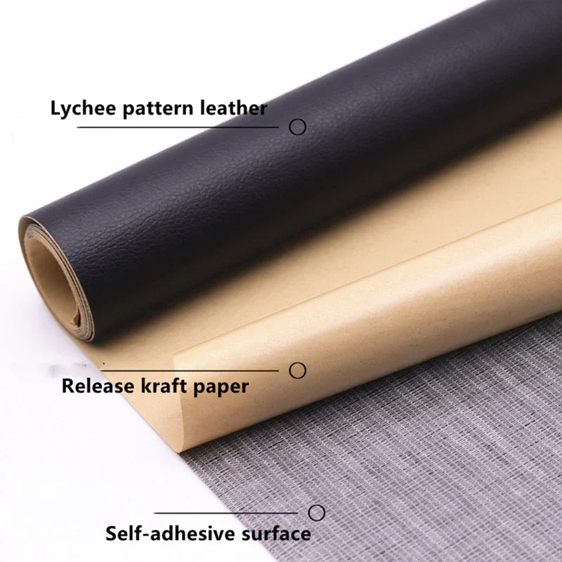 Waterproof PU Leather Self Adhesive Repair Patch for Sofa Table Chair