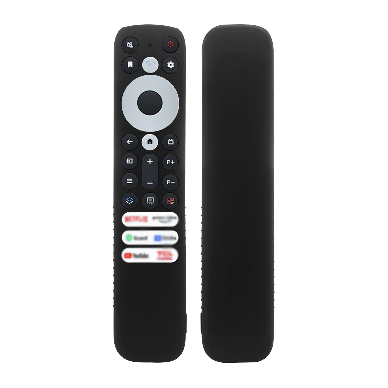 Silicone Remote Control Cover Case with Lanyard Anti Slip Television Remote Cover All Inclusive for TCL RC902V FMR1 Voice silicone remote case,silicone remote cover,silicone remote sleeve,remote controller cover,silicone case protector