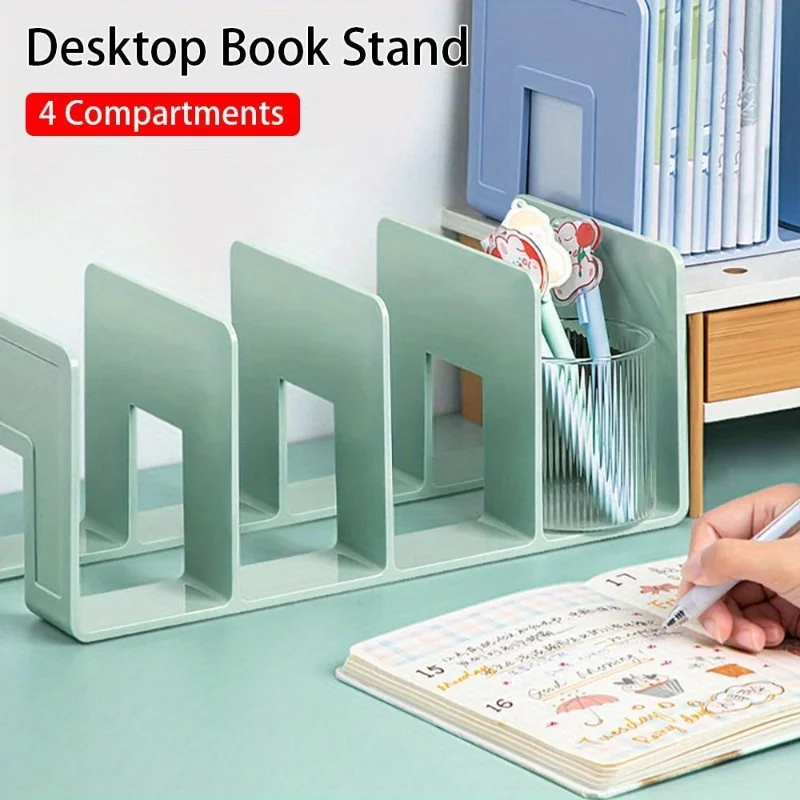 Compact Non-Slip Desk Organizer | Space-Saving Bookshelf for Study Supplies in Dorms and Offices