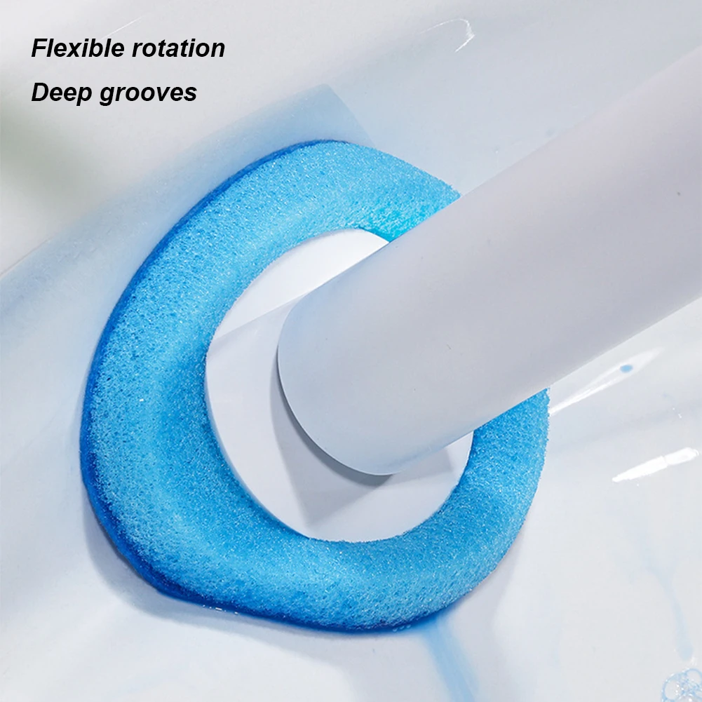 Description Picture 6 of itemDisposable Toilet Bowl Cleaner Brush Wall-mounted Toilet Cleaner Scrubber Long Handle Ergonomics Toilet Bowl Cleaning Kit