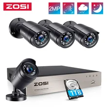 ZOSI Sicherheit Kamera System 8CH 5MP Lite CCTV DVR mit 4 stücke 1080P 2,0 MP Sicherheit Kameras IR outdoor IP66 Video Überwachung kit