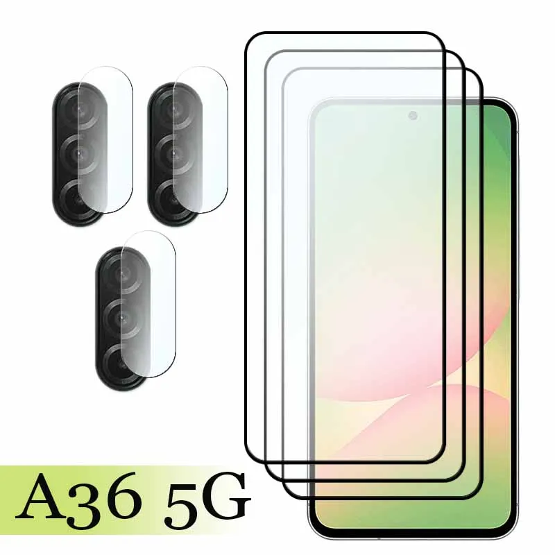 Premium 9H Anti-Scratch Tempered Glass Screen Protector with Soft Fiber Camera Film