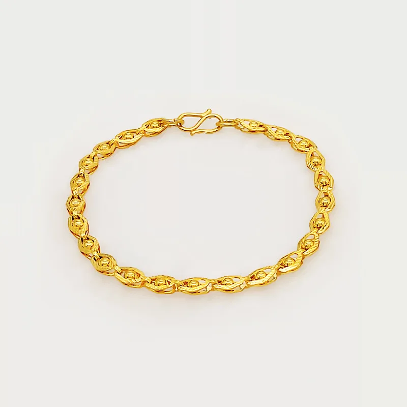 Gold Color Devil's Eye Bracelet Bangles Ring for Women Gold_voghion.com