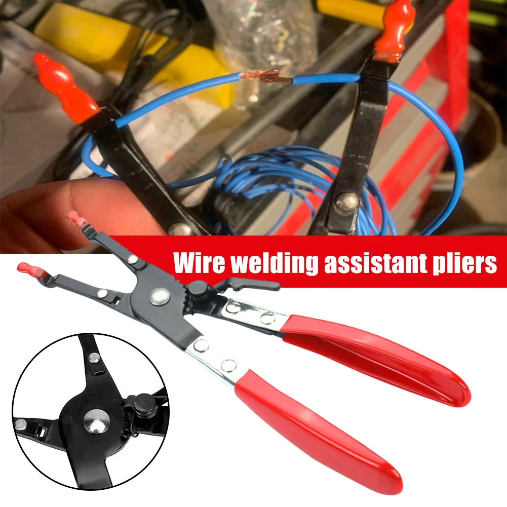 

Universal Car Soldering Aid Pliers Hold 2 Wires Innovative Car Repair Tool Garage Tools Car Maintenance Wire Welding Clamp
