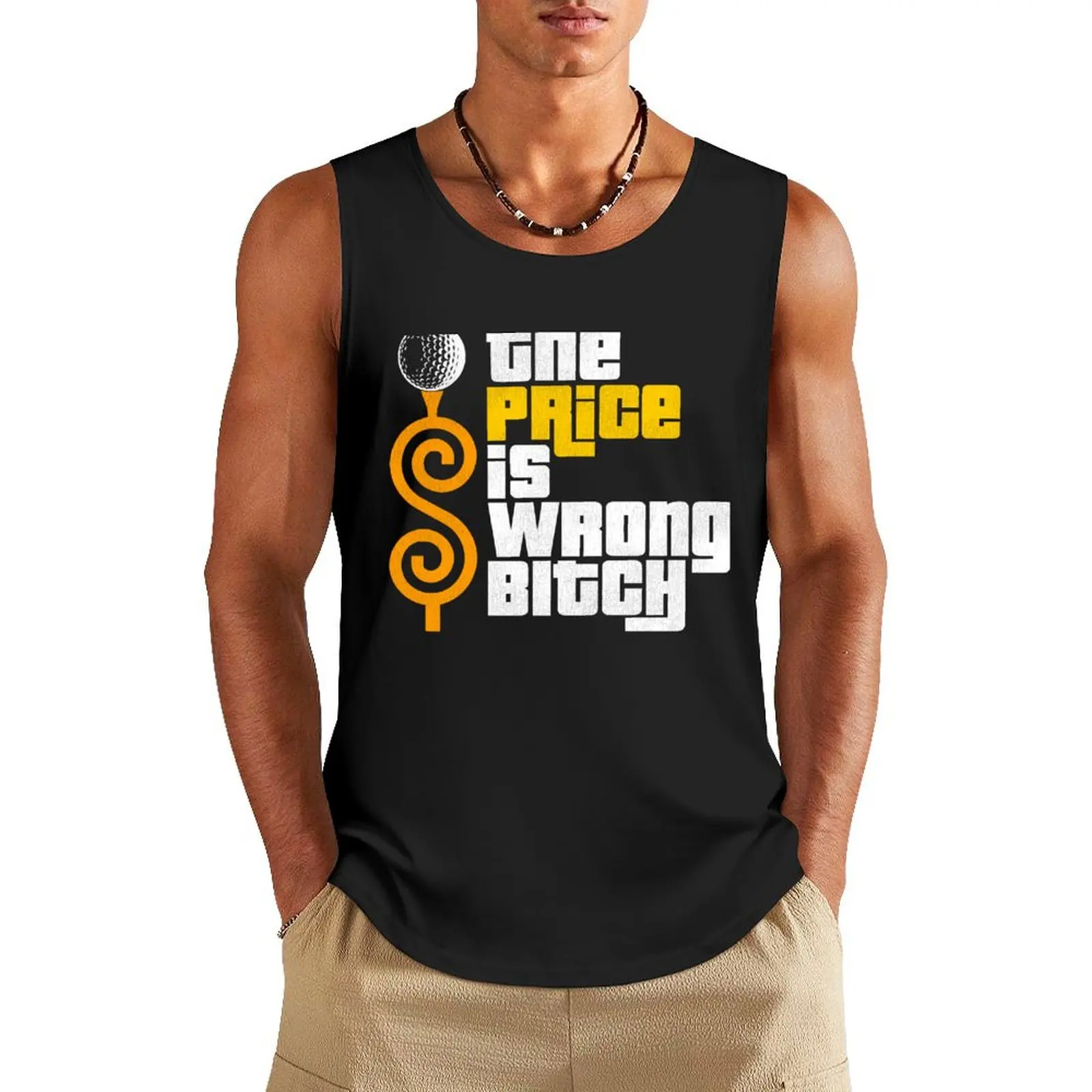 

The Price is Wrong! Tank Top t-shirt for man Men's summer clothes Sports clothing