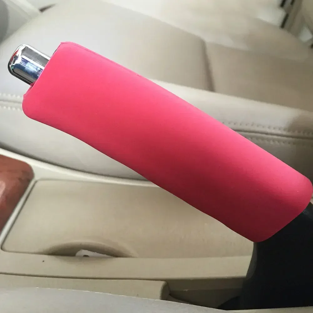 Universial Hand Brake Set Car Handbrake Sleeve Silicone Gel Cover Anti-Skid Auto Parking Brake Handle Sleeve Car Accessories