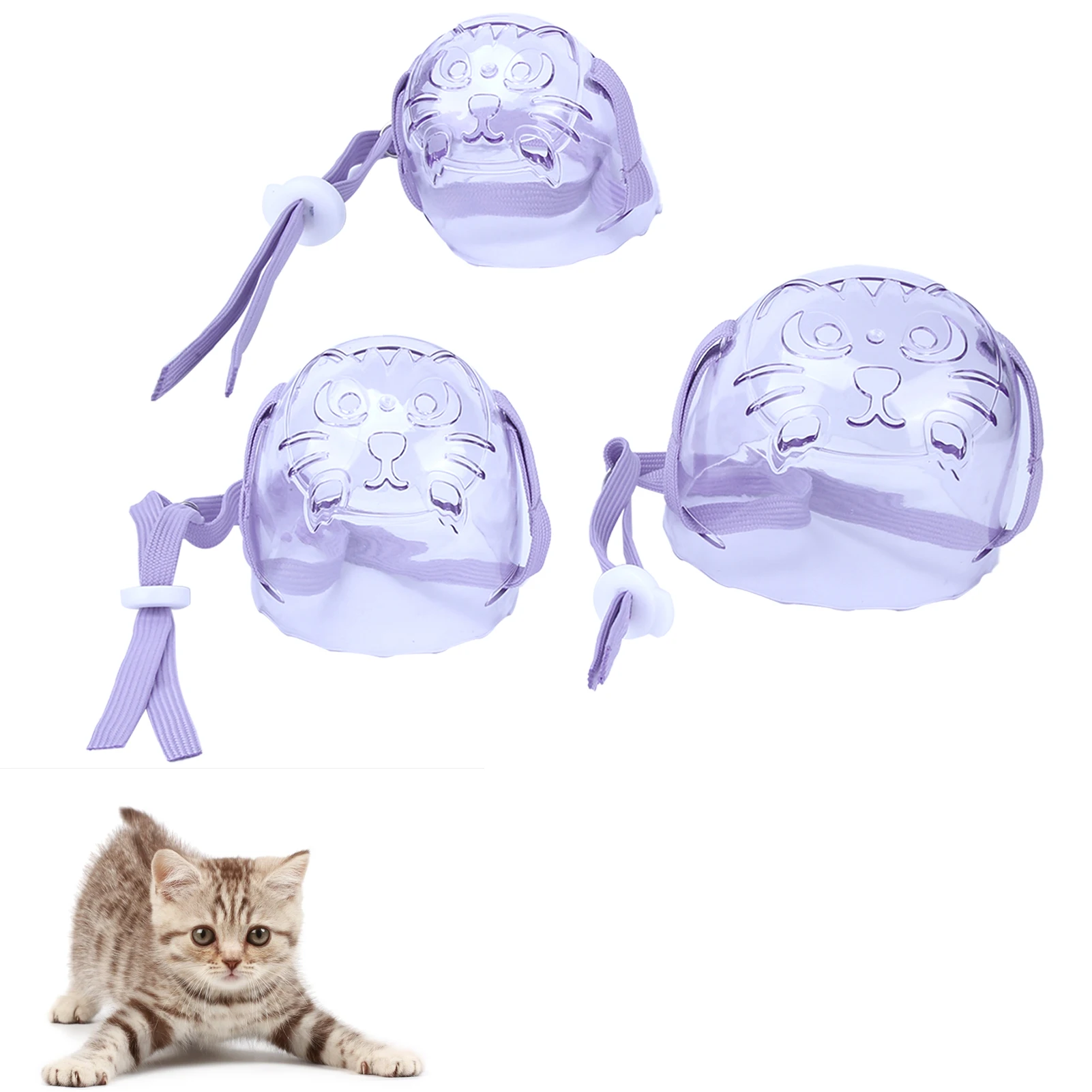 Cat Dog Muzzle Anti‑Bite Cat Mouth Cover Breathable Transparent Dog Face Cover Mouth Face