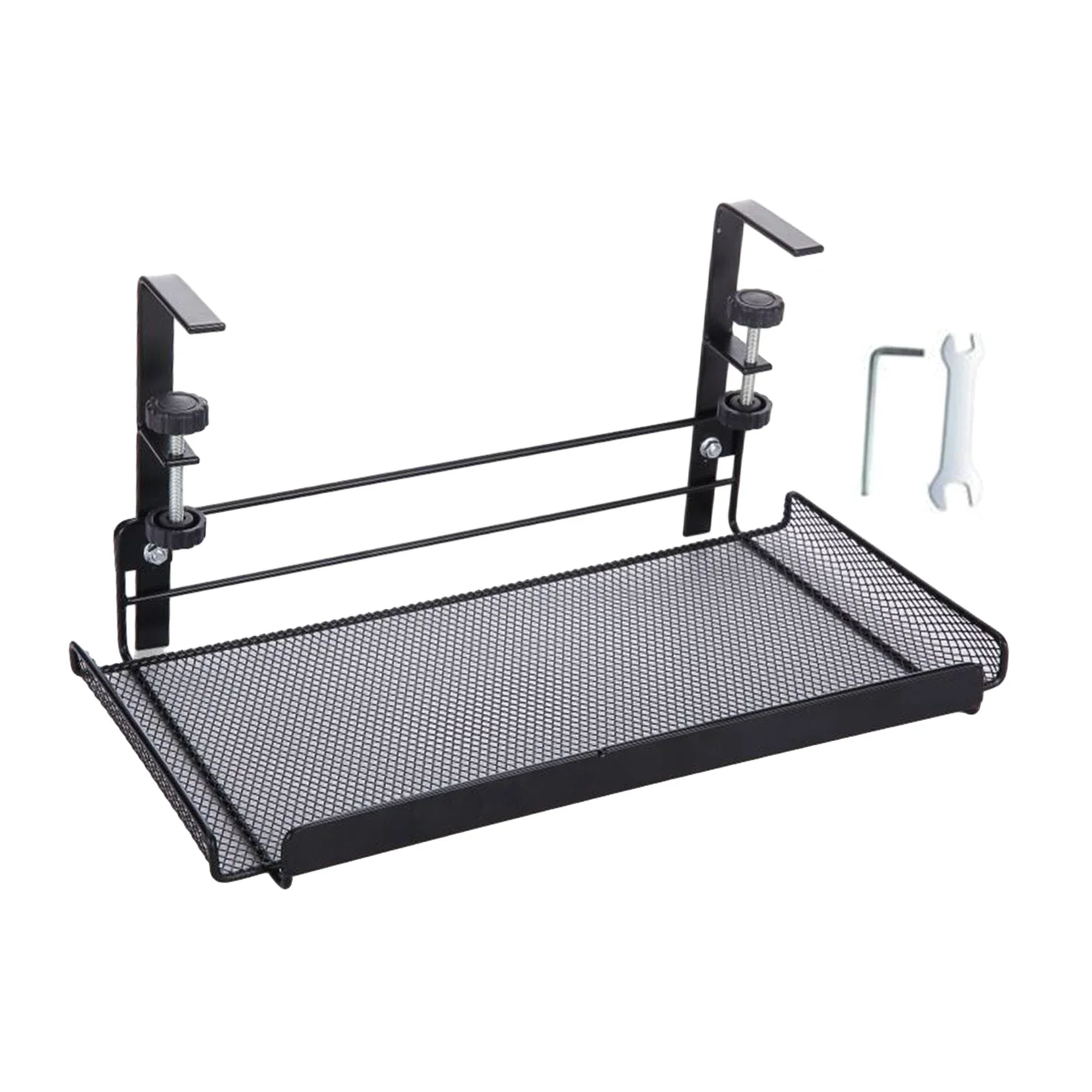Organizador De Cables Para Debajo Del Escritorio - Canasta Metálica 38x14.5x14.5 Cm, Sin Necesidad De Taladrar