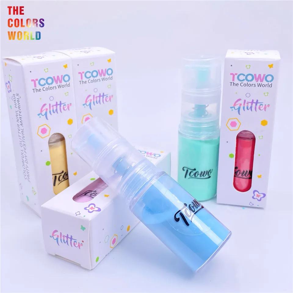 TCT-908 Ombre Nail Design Glitter Powder Spray Bottle Acrylic Powder Nail Shadow Spray Ombre Mist Gradual Effect nail powder acrylic nail powder
