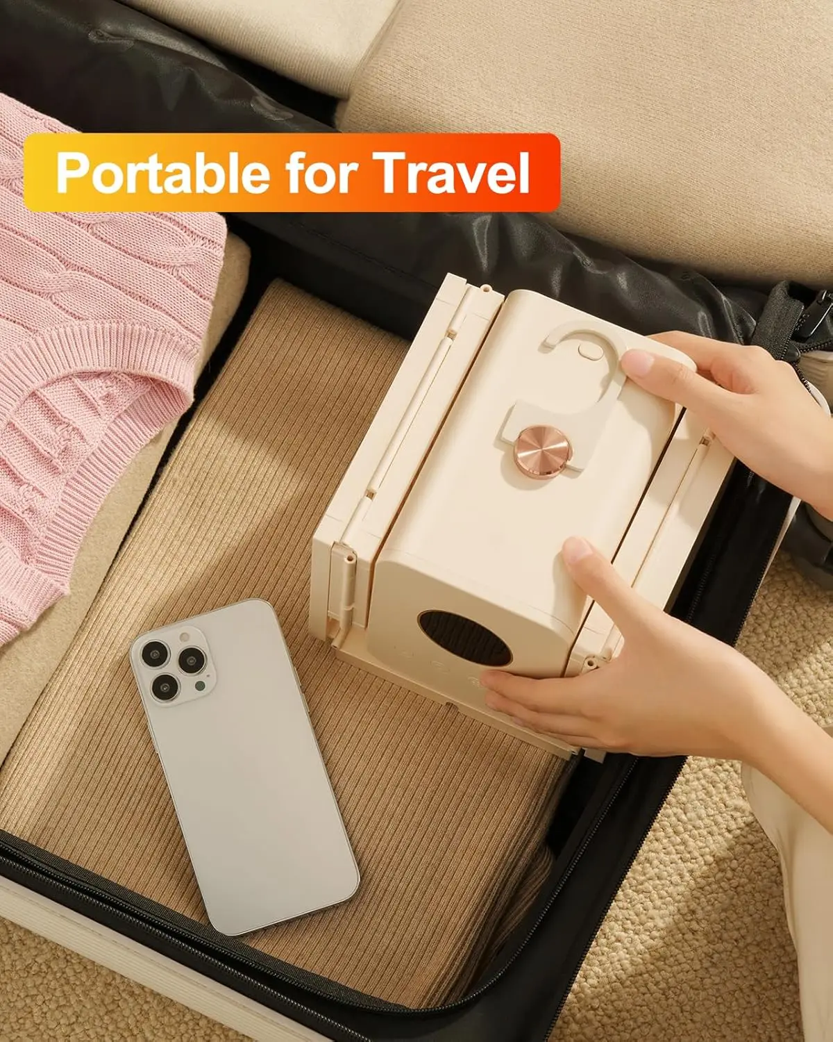 Portable Clothes Dryer 850W Travel Mini Dryer for Clothes Foldable Portable Machine for Apartments RV Home Small Compact