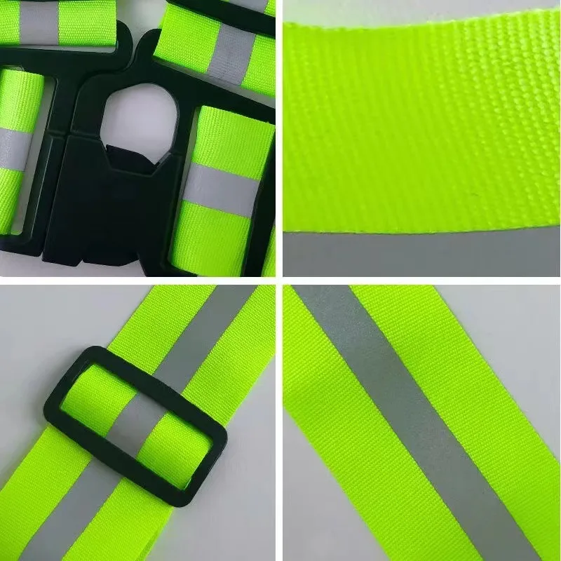 Elastic Safety Reflective Vest Straps Reflect Strips Reflective Jacket Men Women Children Night Running Walking Biking reflective safety jacket reflective safety vest reflective straps