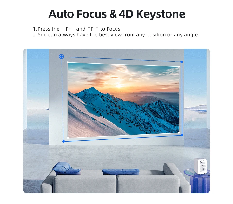 MECOOL KP2 LED Mini Projector 1920x1080 Pixels 600 ANSI HDMI-compatible Linux USB Audio Portable Home Media Video VS KP1 1080P