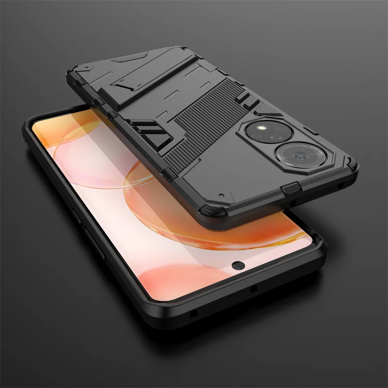 Case Car Holder Magnetic Armor Silicone Bumper Phone Case For Honor 50 5G For Honor 50 Pro Honor50 SE 50Pro Kickstand Back Cover phone case magnetic case phone protector cover