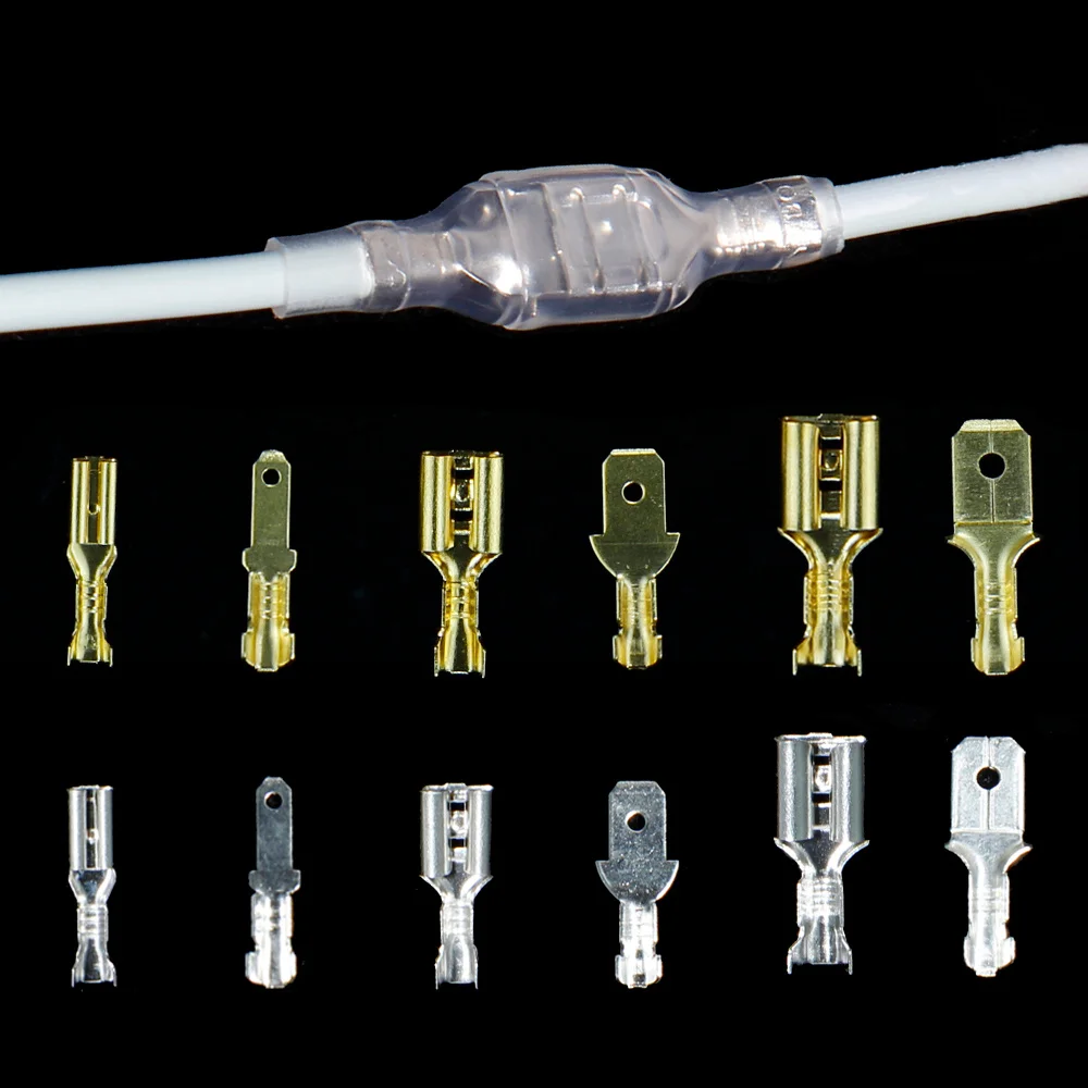 

2.8/4.8/6.3mm wholesale insulated wire crimp terminal Universal wound connector plug spring insert quick wiring terminal jacket