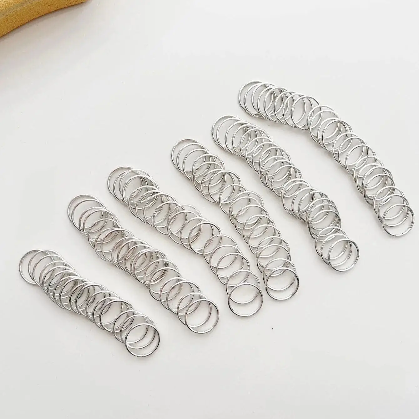 Metal open jump hair ring 50pcs dreadlocks beads hair braid rings clips dread locks braiding cuffs decoration/accessories