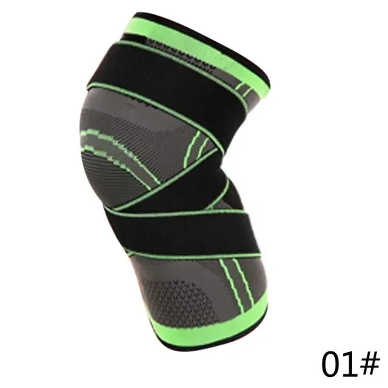 1PC Kneepad Elastic Bandage Pressurized Knee Pads Knee Support Protector for Fitness sport running Arthritis muscle joint Brace