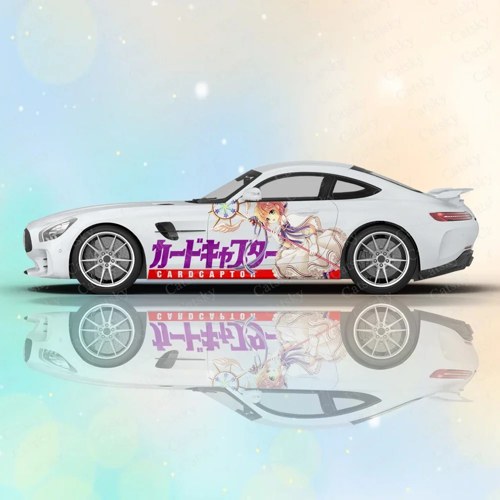 

Anime Cardcaptor Sakura Car Wrap Door Side Sticker Fit with Any Cars Vinyl Graphics Car Accessories Car Stickers