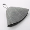 Anti Heat Sauna Hat Thicken Wool Felt Shower Cap Hair Turban Quickly Towel Drying Towel Hats Sauna Bathroom Accessories 2