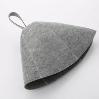 Anti Heat Sauna Hat Thicken Wool Felt Shower Cap Hair Turban Quickly Towel Drying Towel Hats Sauna Bathroom Accessories 2