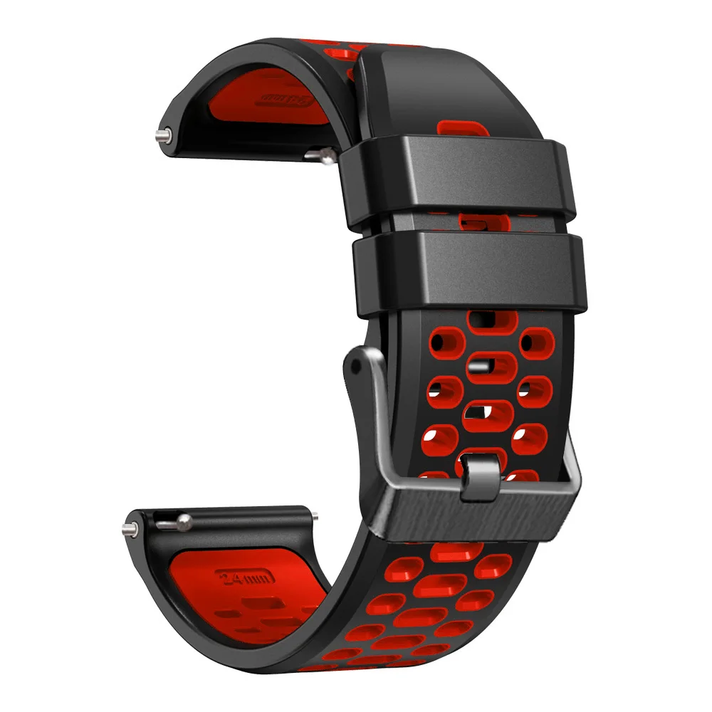 Enhanced Silicone Watch Band - 24mm Premium Wrist Strap Bracelet