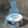 3 in 1 Travel Toilet Seat Foldable Children Potty with Bags Baby Pot Portable Silicone Baby Potty Training Toilet Seat for Kids 3