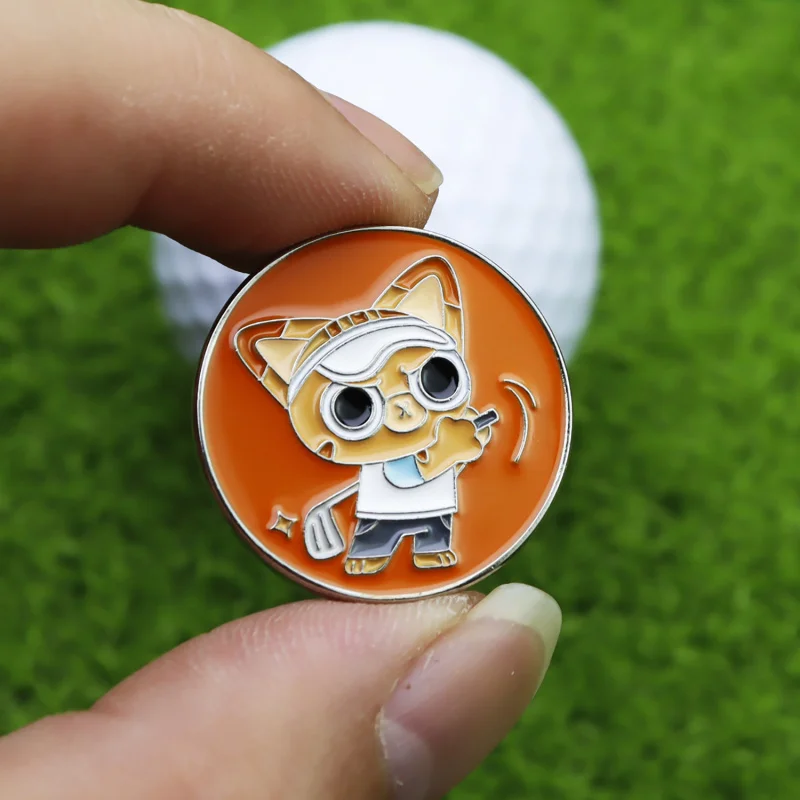 【 New 】 New creative metal enamel ball marker with golf accessories