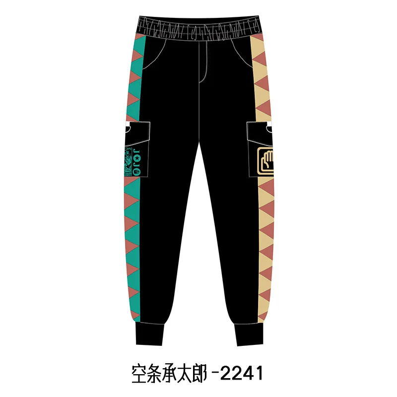 thumbnail image 1 of Pantalones de Anime JoJo's Bizarre Adventure, disfraces de cosplay, pantalones casuales de Kujo Jotaro, monos, pantalones deportivos, 1 of 5