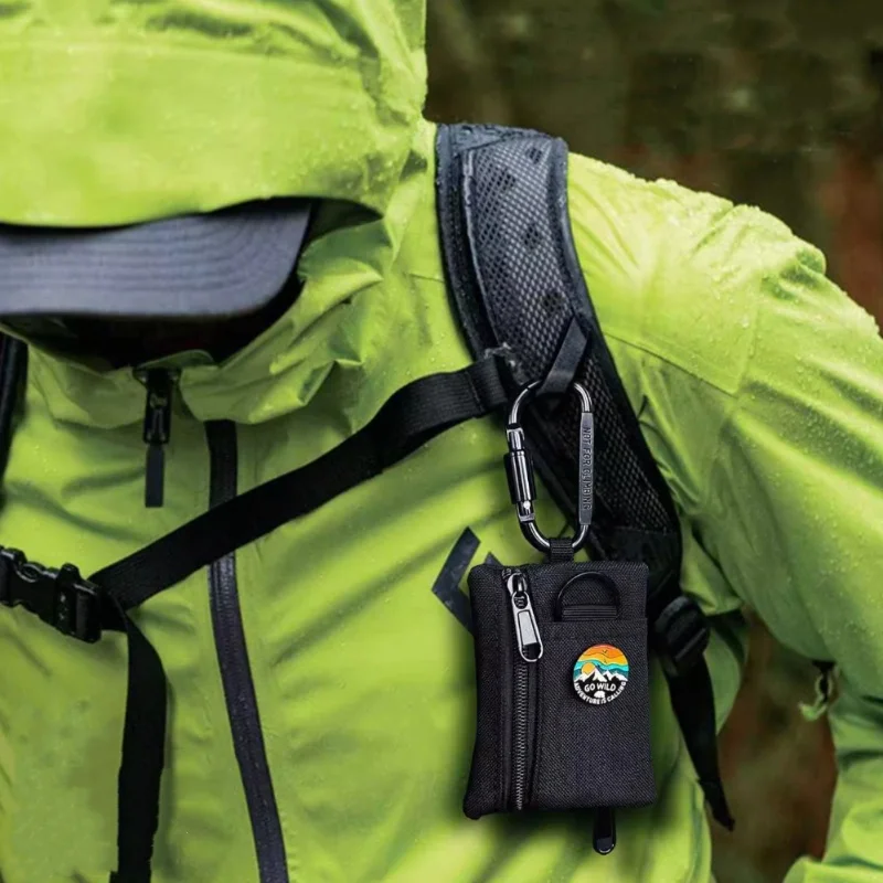 Mini Multifunctional Keychain Zipper Coin Purse Outdoor Sports Men's and Women's Bank Bus Card Bag